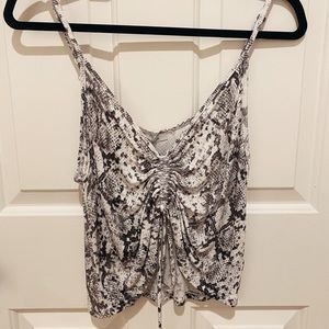 American Threads snakeskin blouse